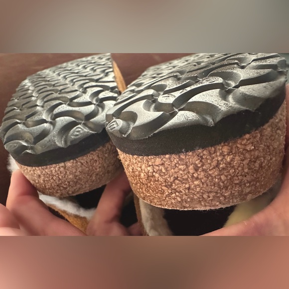 BIRKENSTOCK Milano Style Suede Shearling Lined Color Mink Ladies 9 Mens 7 - Picture 3 of 8